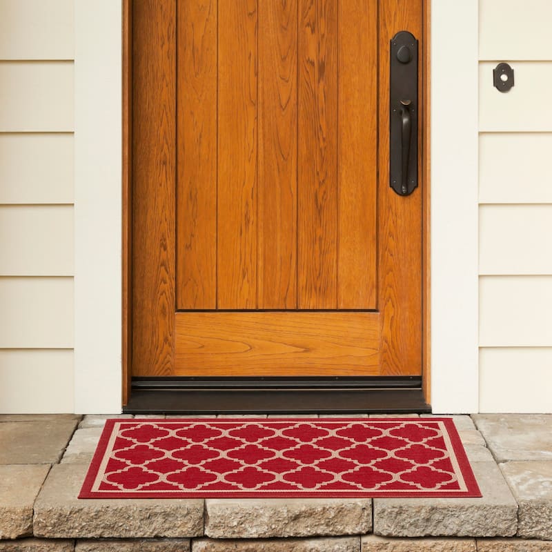 SAFAVIEH Courtyard Kristelle Indoor/ Outdoor Waterproof Patio Backyard Rug