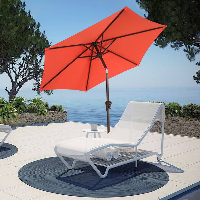 7.5Ft Patio Market Umbrella with Crank and Tilt
