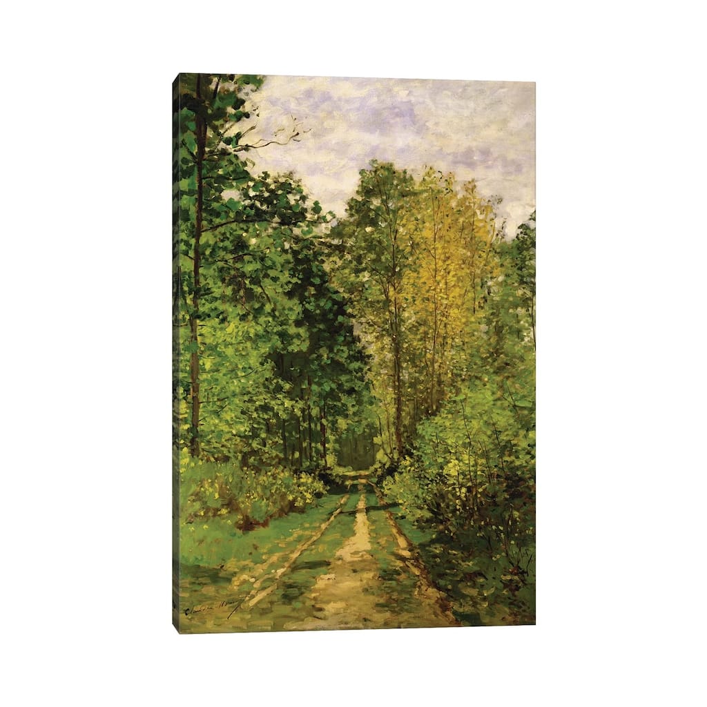 iCanvas "Wooded Path, 1865" by Claude Monet Canvas Print