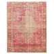 preview thumbnail 1 of 7, ECARPETGALLERY Hand-knotted Antalya Vintage Dark Pink Wool Rug - 9'0 x 11'6 Dark Pink - 9'0 x 11'6