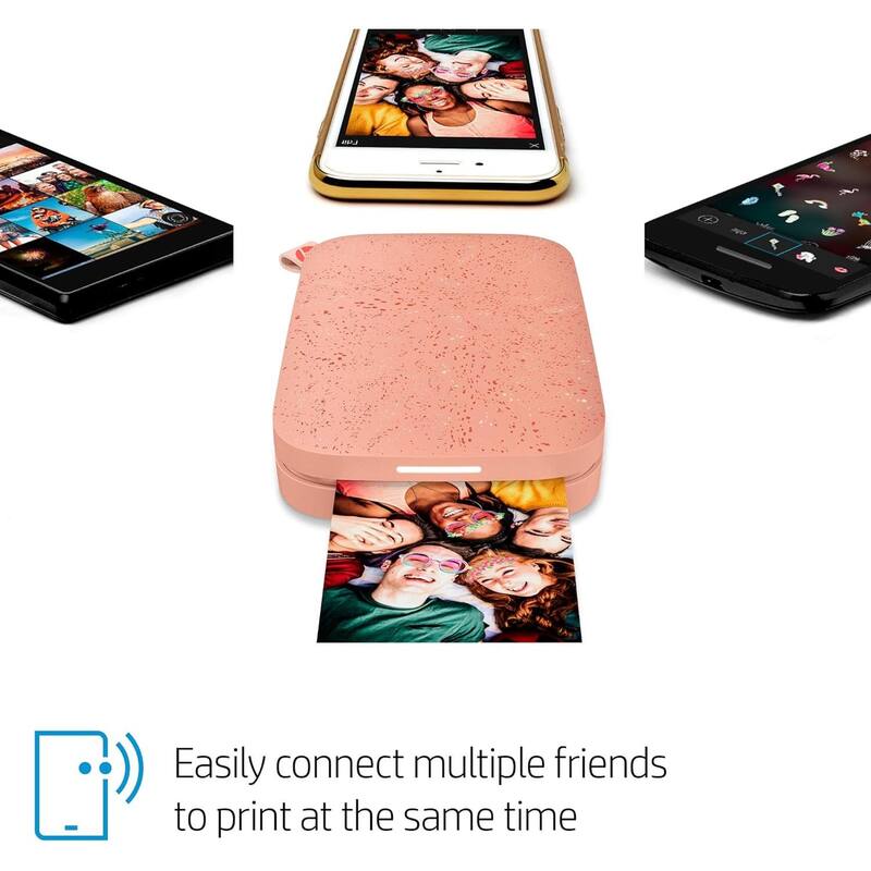 HP Sprocket 2x3 Instant Photo Printer, 75 Sheets, Wireless, Portable, Bundle