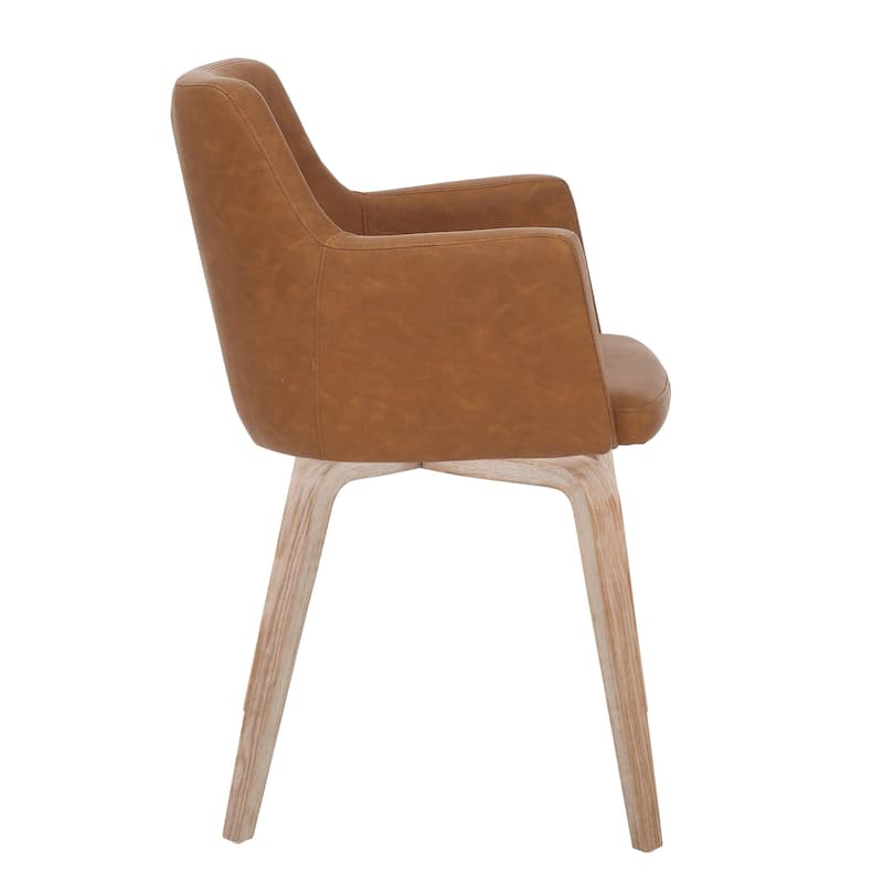 Carson Carrington Duved Dining Chair with Bent Wood Legs (Set of 2)