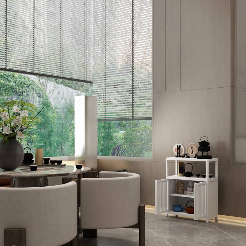 Large Capacity Bamboo Storage Cabinet Furniture