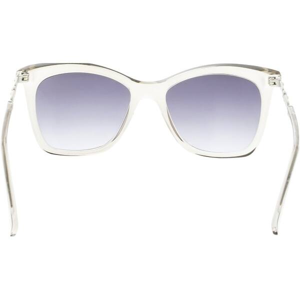 Shop Guess Women S Gradient Gf0317 26b 55 Clear Cat Eye Sunglasses