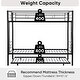 preview thumbnail 6 of 13, Twin over Twin Bunk Bed with Trundle, Sturdy Guard Rail and 2 side Ladders, No Box Spring Needed, Noise Free for Dorm, Black