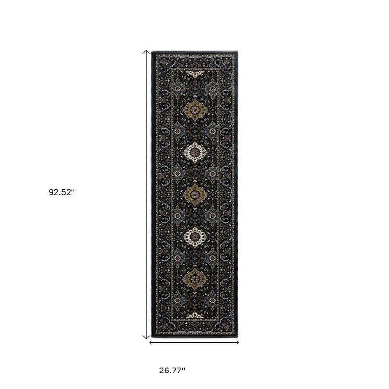 HomeRootsMedallion Traditional Rectangle Area Rug