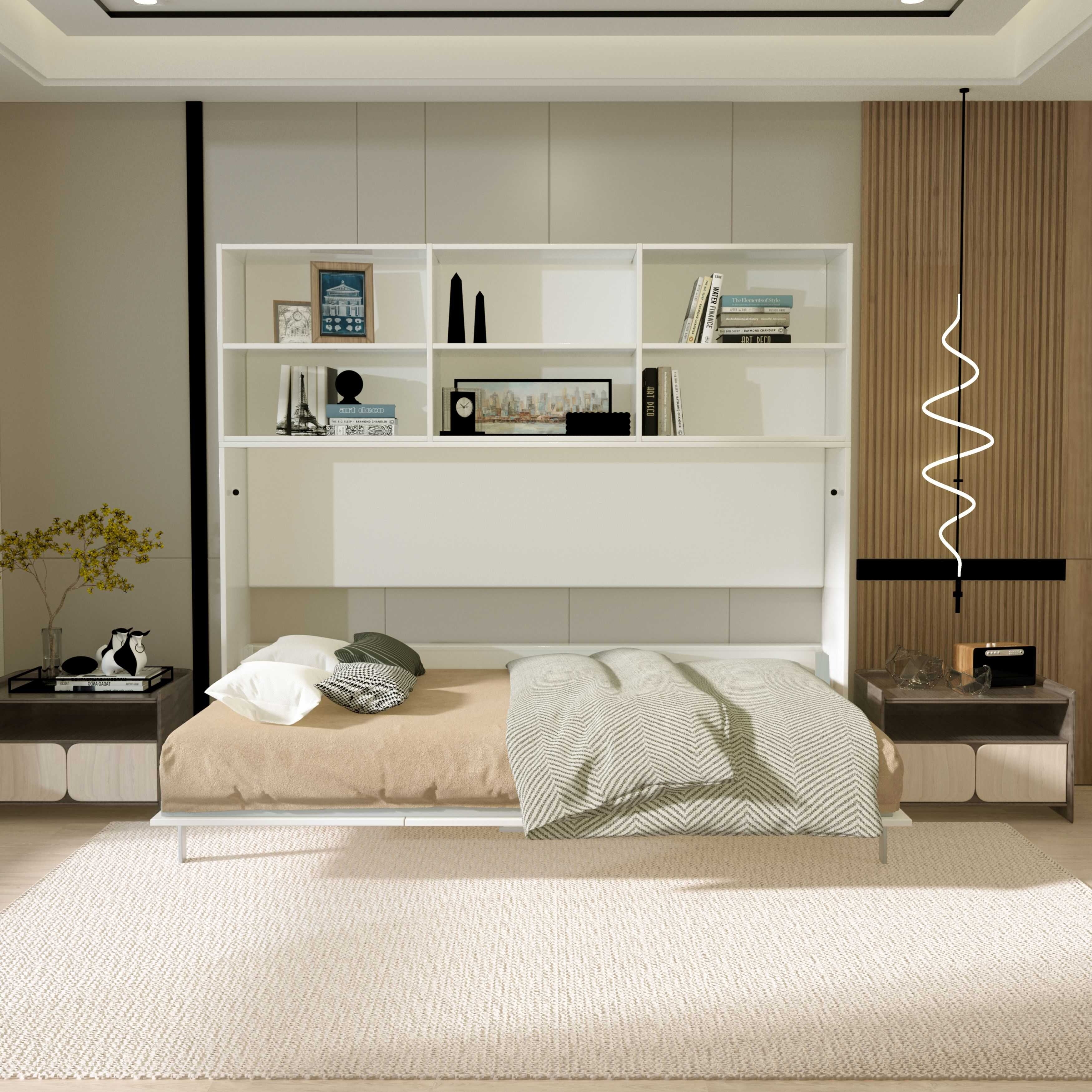 Horizontal twin murphy bed hot sale