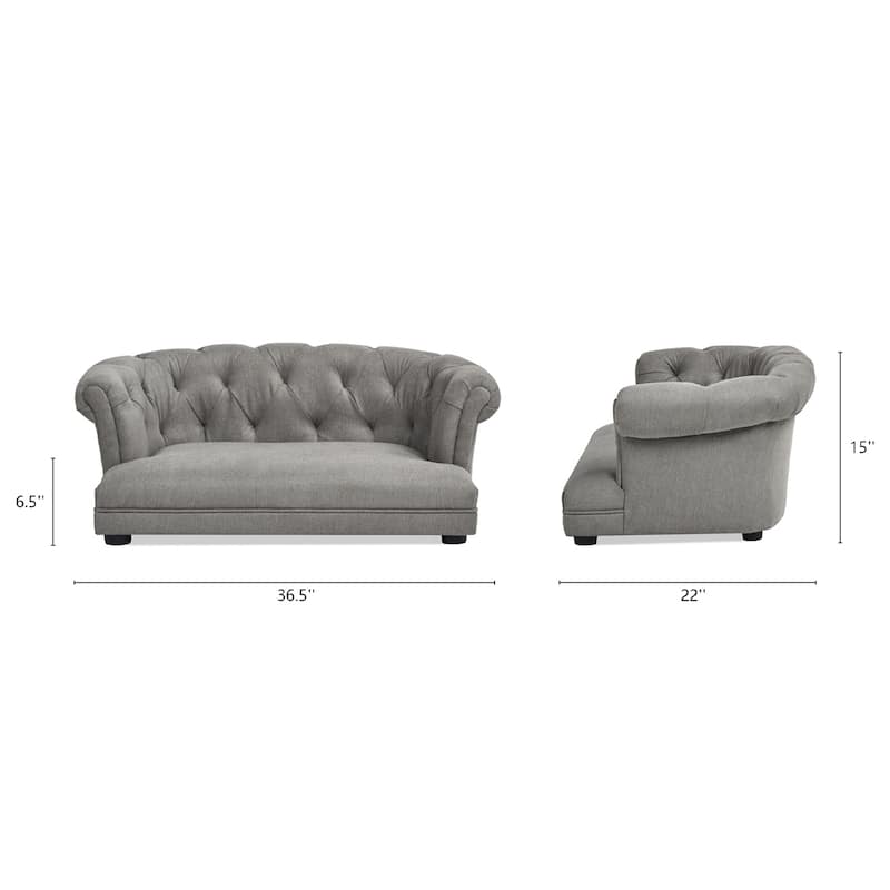 Kiki 36.5" Chesterfield Dog Sofa Bed
