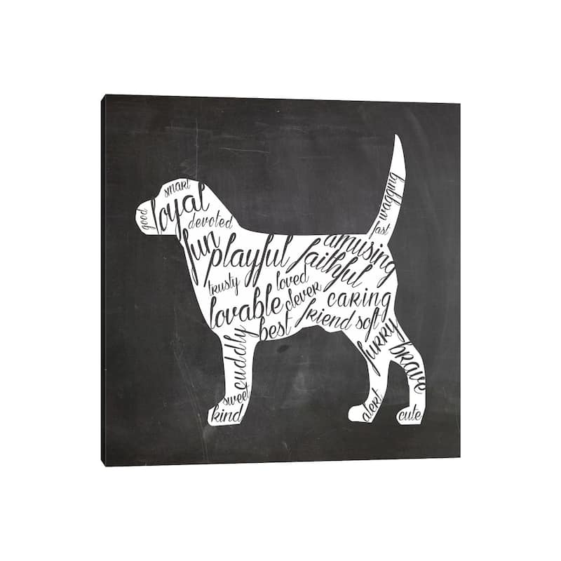iCanvas "Dog Vocabulary" by Erin Clark Canvas Print