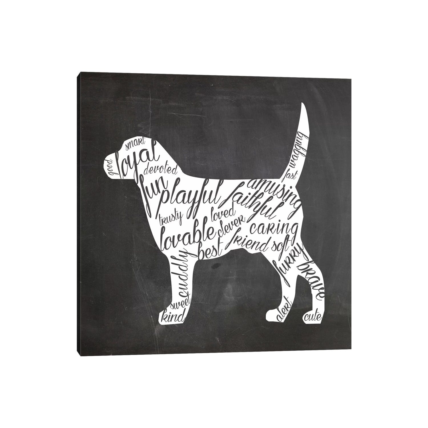 iCanvas "Dog Vocabulary" by Erin Clark Canvas Print