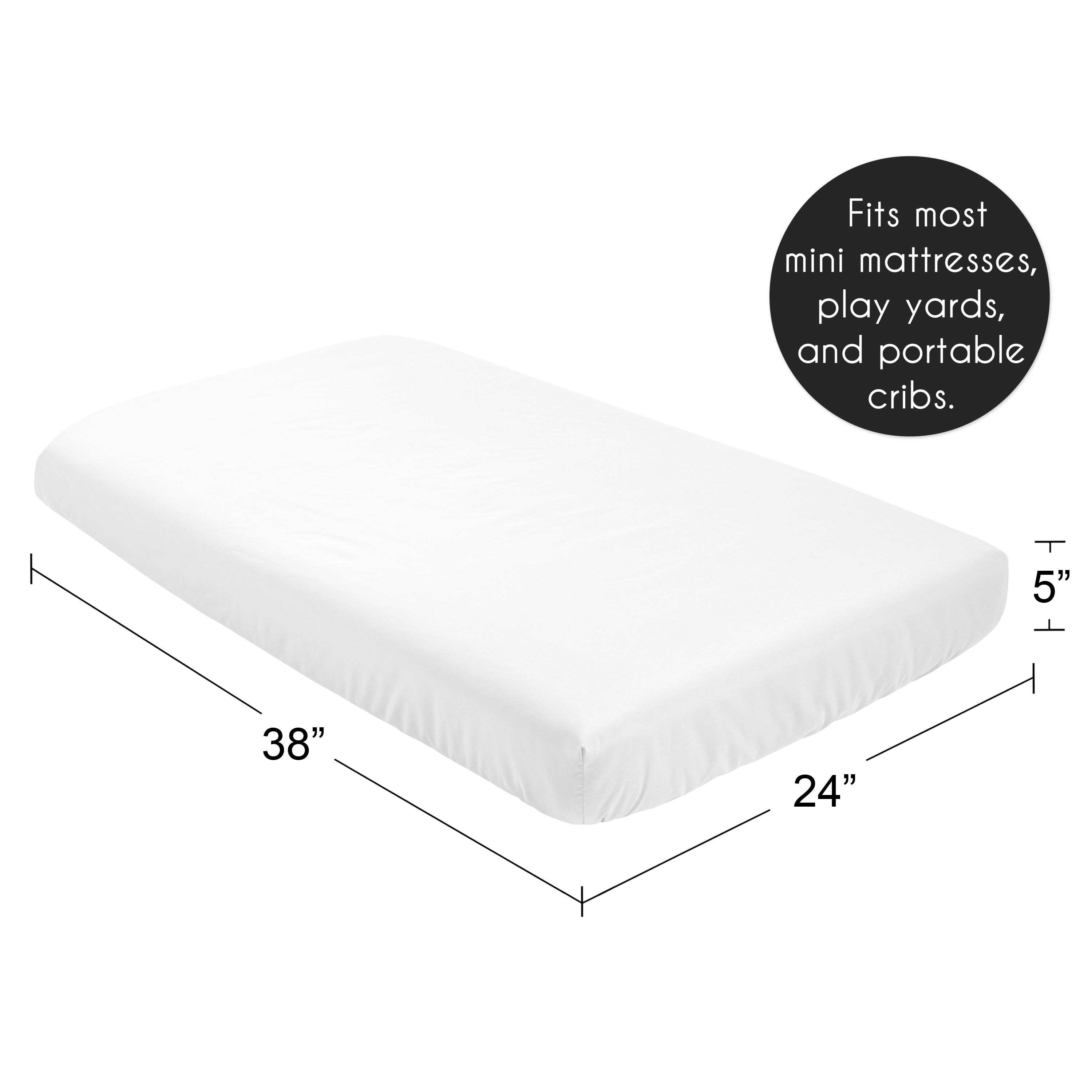 Portable crib mattress sheets shop