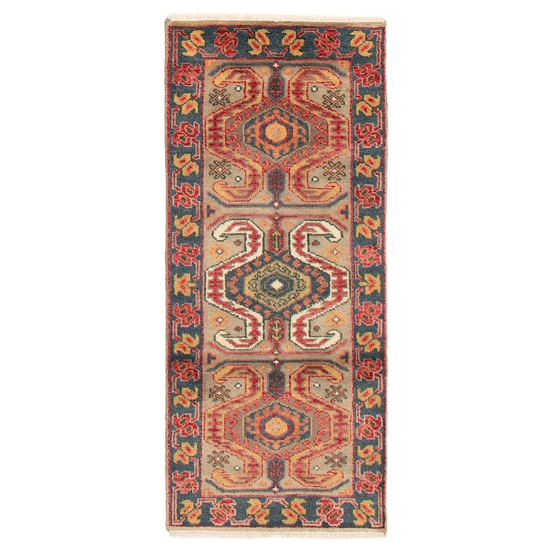 ECARPETGALLERY Hand-knotted Jules Serapi Taupe Wool Rug - 2'5 x 5'11 - Taupe - 2'5 x 5'11