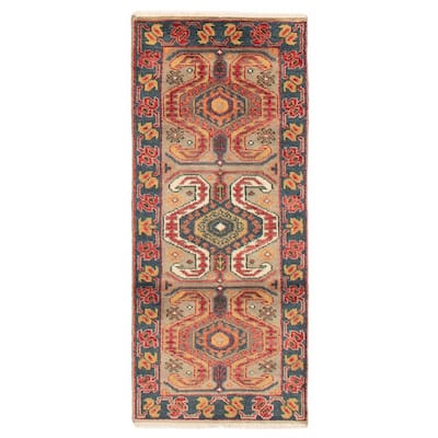 ECARPETGALLERY Hand-knotted Jules Serapi Taupe Wool Rug - 2'5 x 5'11
