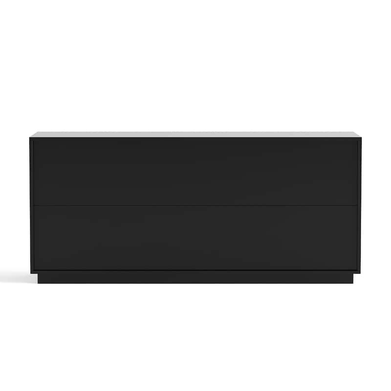 59" Modern 4 Doors Accent Storage Cabinet Buffet with Freestanding Anti Dumping