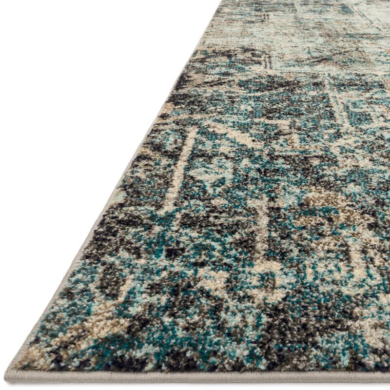 Alexander Home Vintage Boho Distressed Medallion Print Area Rug