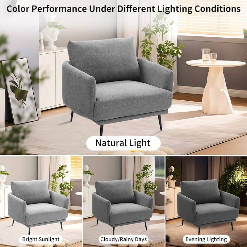Karaka 37.5"W Oversized Armchair Leisure Sofa Accent Chair