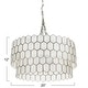 preview thumbnail 7 of 18, Two-Tier Capiz Honeycomb Chandelier - 20.0"L x 20.0"W x 12.0"H