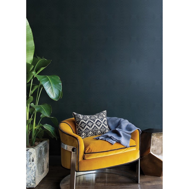 Brewster Silvie White Tin Burst Paintable Wallpaper - 396in x 20.9in x 0.025in