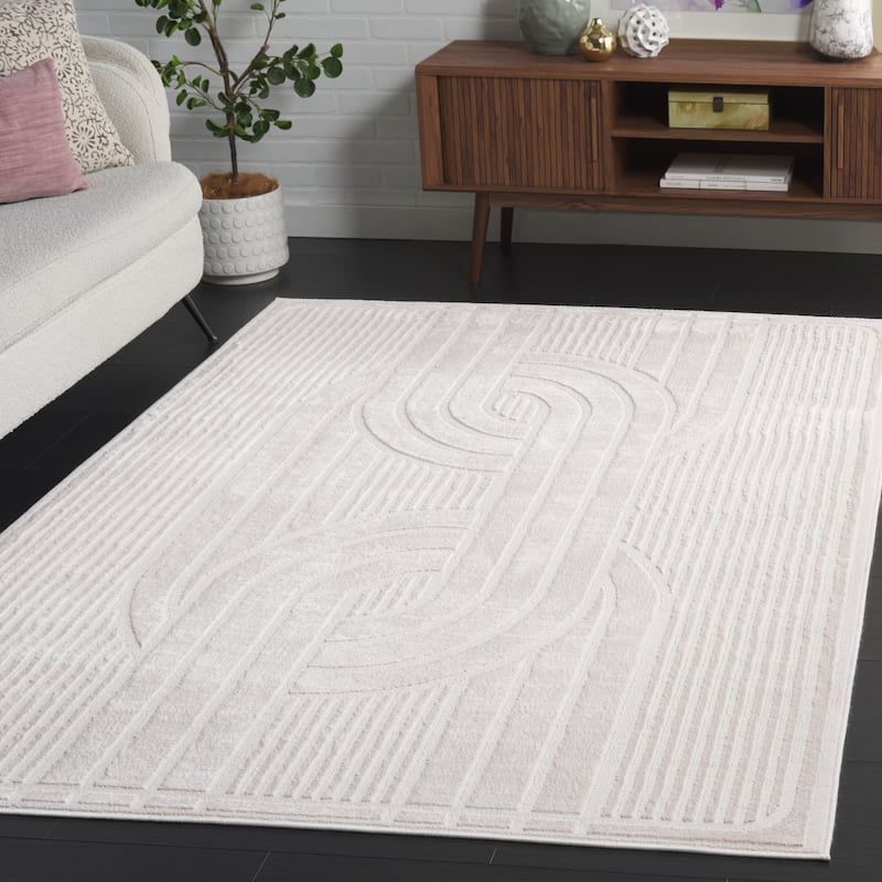 SAFAVIEH Archway Arvida Modern & Contemporary Rug - 5'3" x 7'6" - Ivory/Ivory