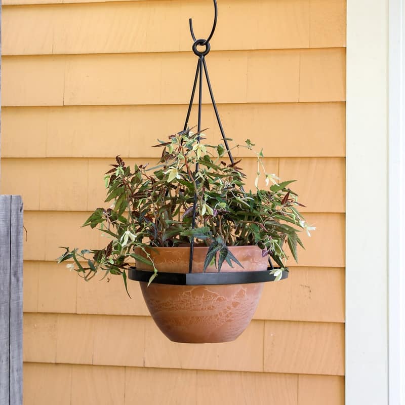 Achla Designs Lina II Modern Plant Hanger, 21.75 Inch Tall, Terra Cotta Finish