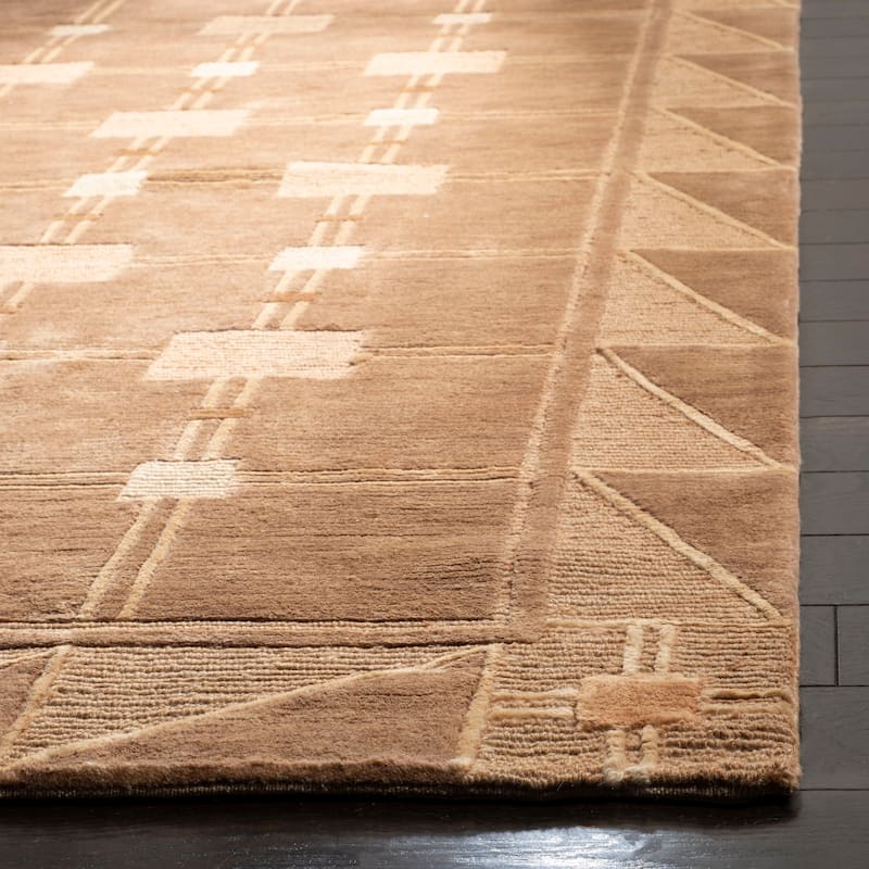 SAFAVIEH Couture Hand-knotted Tibetan Pomme Modern Wool Rug