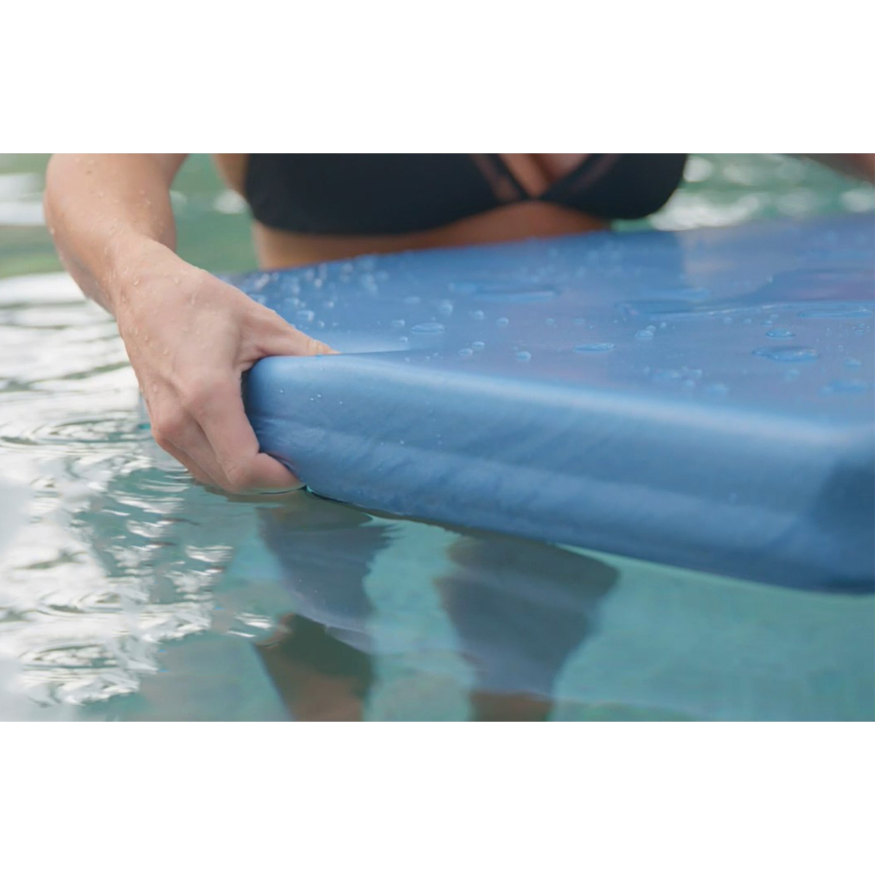 TRC Recreation Sunsation 1.75 Thick Foam Raft Pool Float, Bahama Blue 