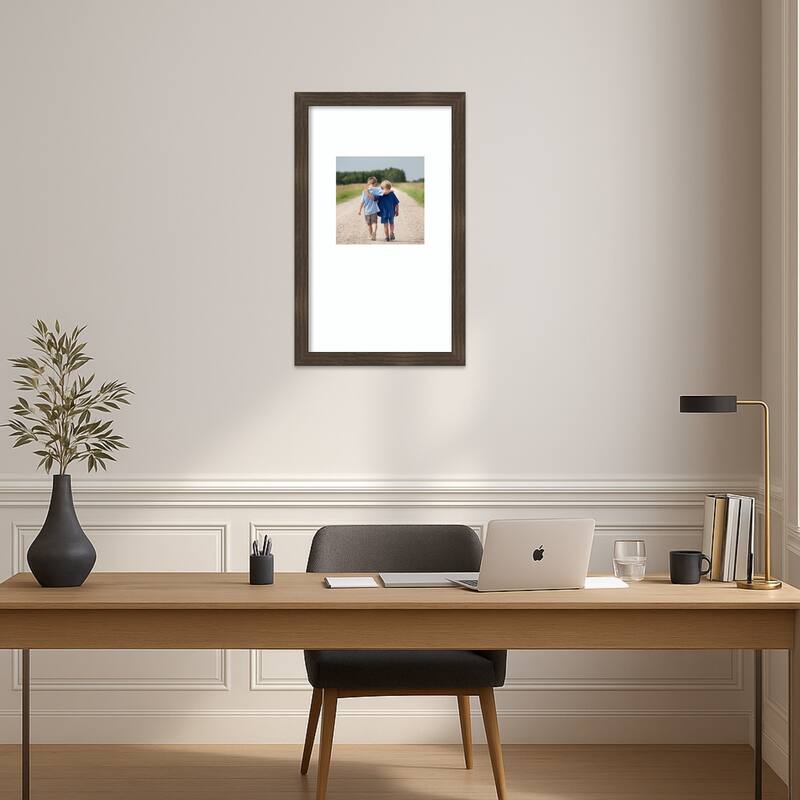 Woodgrain Stripe Blonde Framed Picture Frame, Photo Frame