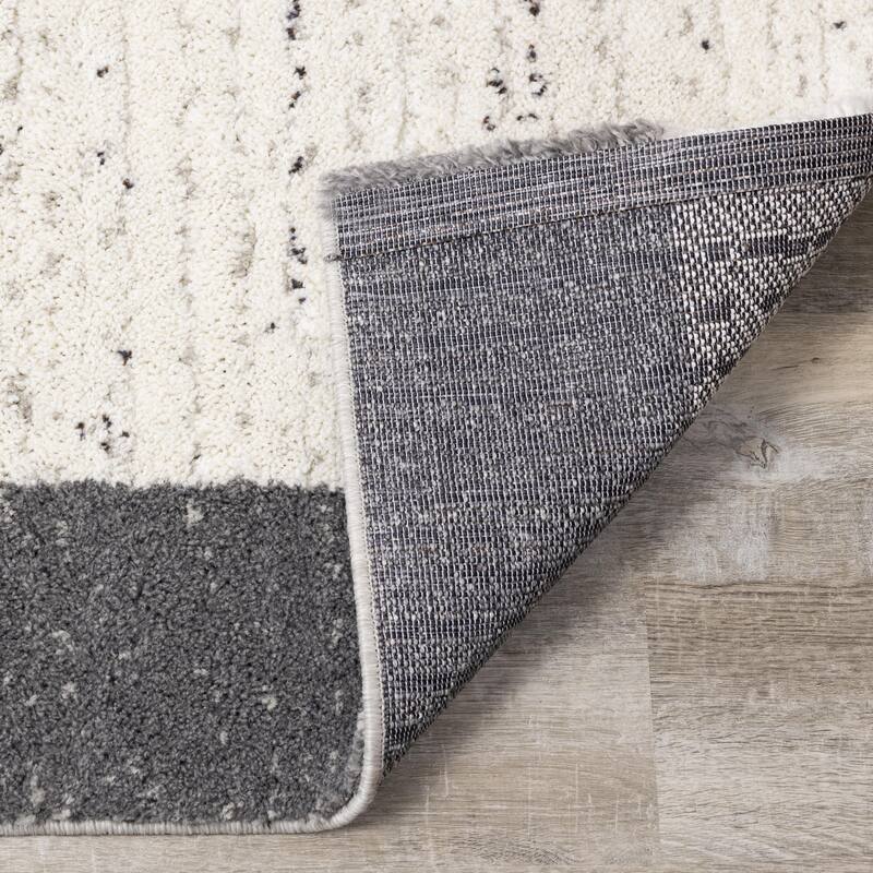 Ravine Cream Grey Rectangles Rug Bed Bath & Beyond 34626715