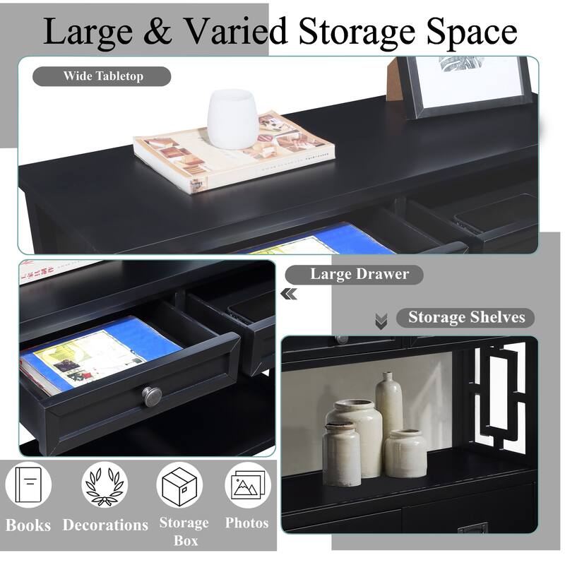 Corner Table Dressing Table Black End Table Console Table