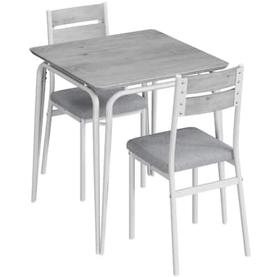 Dining Table for 2, Space Saving Square Dinette for Kitchen, Dining Room