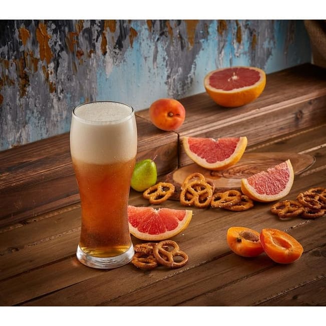 JoyJolt Callen 15.5 oz Large Beer Glasses - Set of 4
