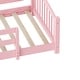 preview thumbnail 18 of 74, Montessori Solid Pine Floor Bed with Full-Length Safety Fence & Slatted Base by Harper&Bright Designs