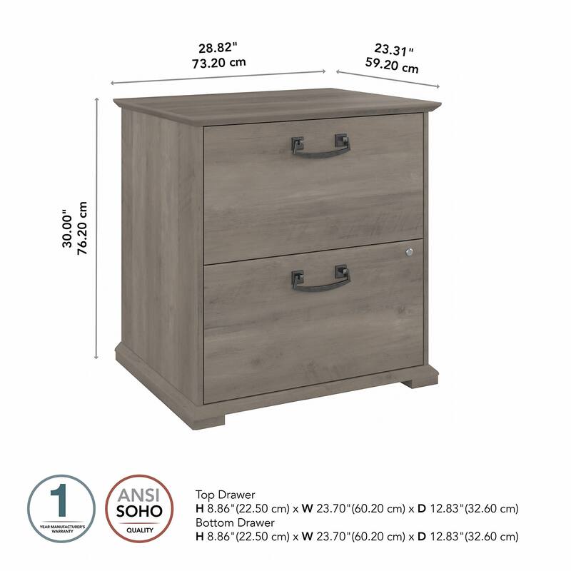 Homestead Farmhouse Lateral File Cabinet by Bush Furniture