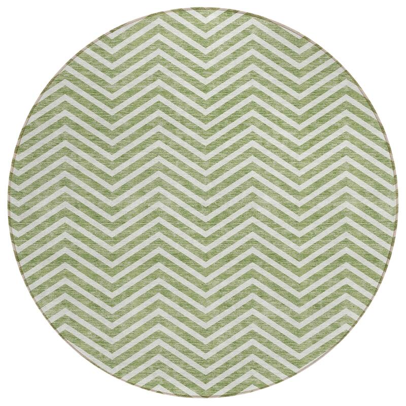 Machine Washable Indoor/ Outdoor Chantille Chevron Stripe Rug