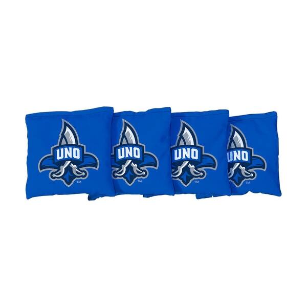 slide 2 of 3, University of New Orleans Privateers Light Blue Cornhole Bags All-Weather Resin Filled
