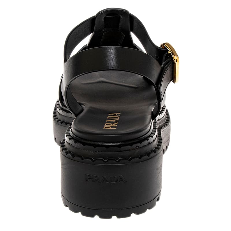 Prada Leather Fisherman's Sandals