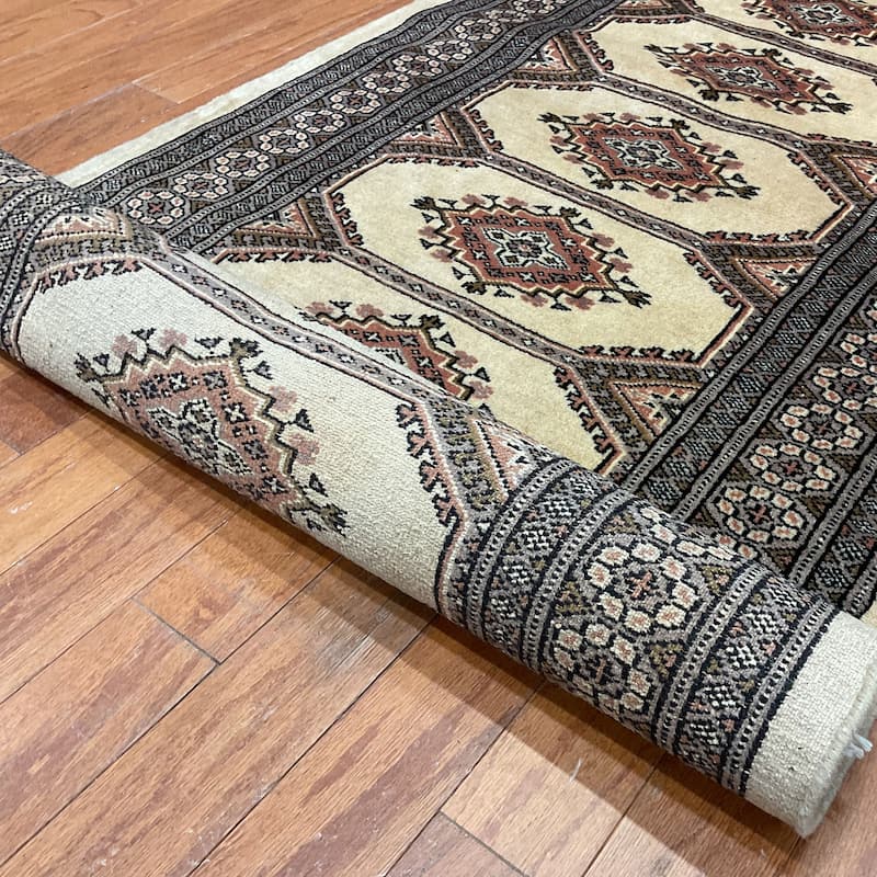 HERAT ORIENTAL Handmade One-of-a-Kind Bokhara Wool Runner - 2'8 x 13'2