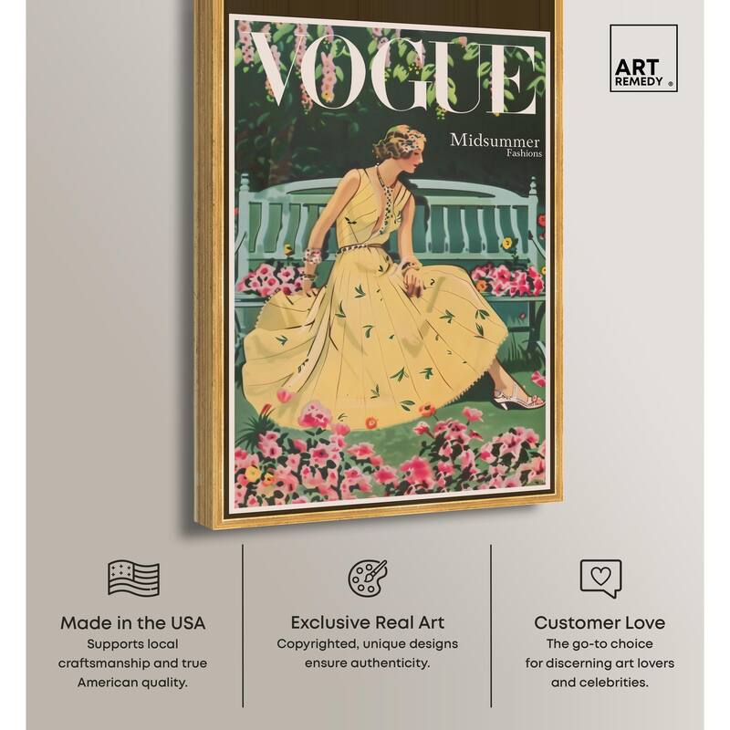 Midsummer Fashion Cover Canvas by Art Remedy