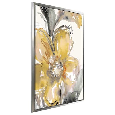 "Bright Blooms I" Print on Floating Canvas
