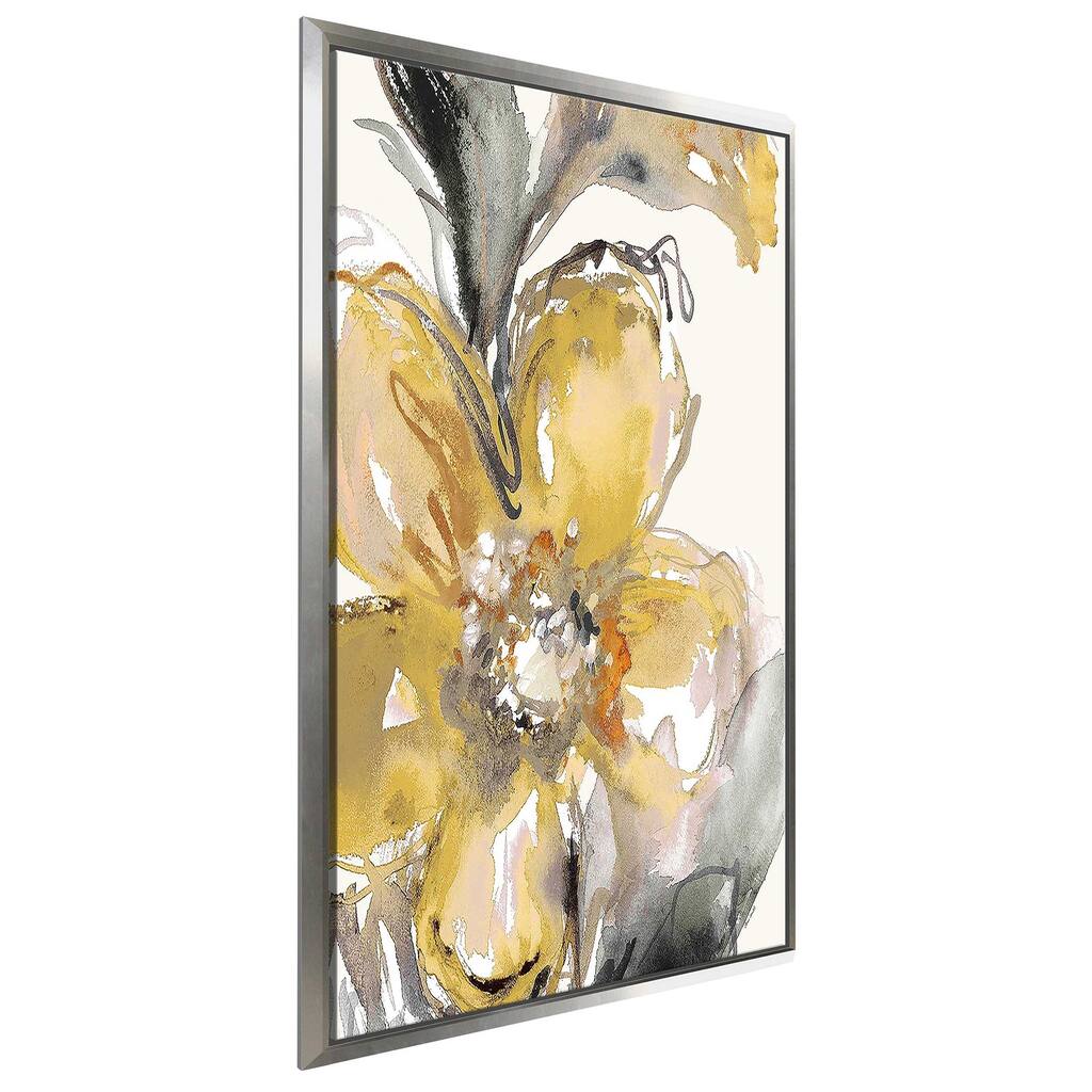 "Bright Blooms I" Print on Floating Canvas