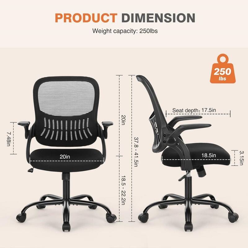 Mesh Desk Chairs with Wheels