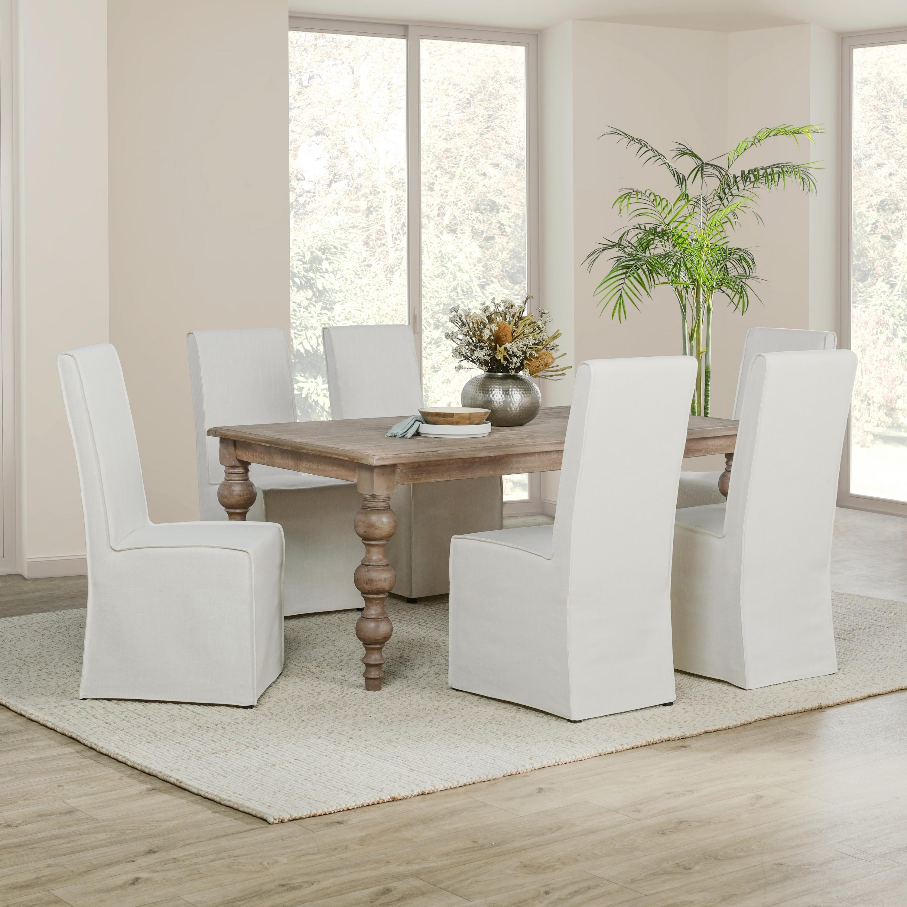 Classic Home Jordan Upholstered Fabric Dining Chair (Set of 2)