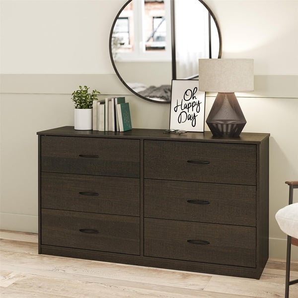 Classic 6 Drawer Dresser, Espresso - Bed Bath & Beyond - 37998385