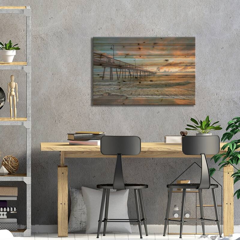 Sunset, Imperial Beach I Print On Wood by Jon Bilous - Multi-Color