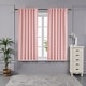 preview thumbnail 12 of 21, Deconovo Insulated Thermal 63-inch Blackout Curtain (2 Panel) Coral Pink