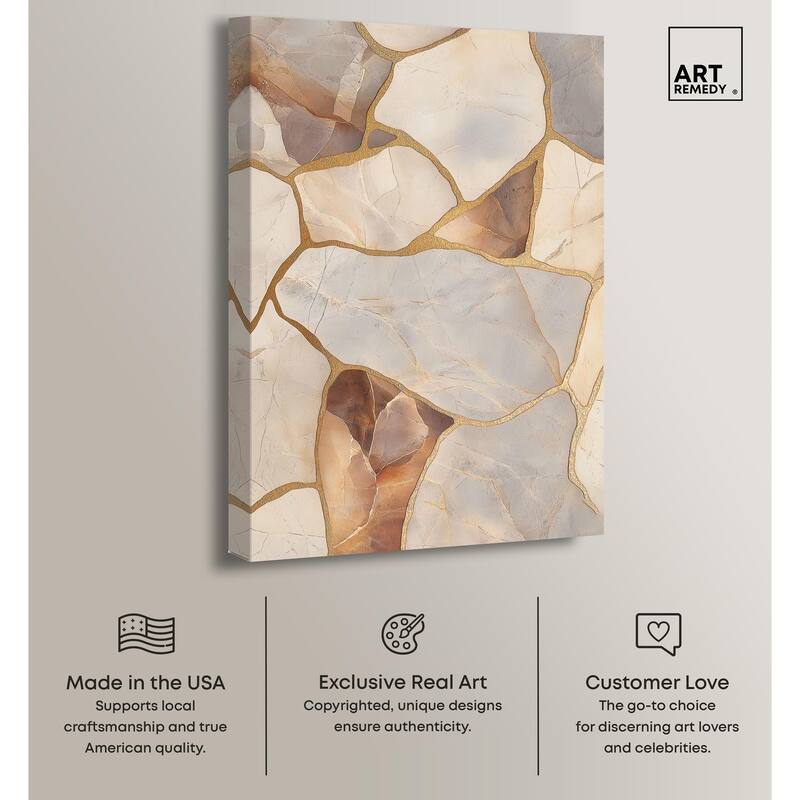 Textured Earthy Tones II Canvas by Art Remedy, Gallery Wrapped