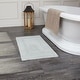 preview thumbnail 64 of 124, Fabstyles Basix Soft & Absorbent Reversible Cotton Bath Rug 20 x 32 - Silver