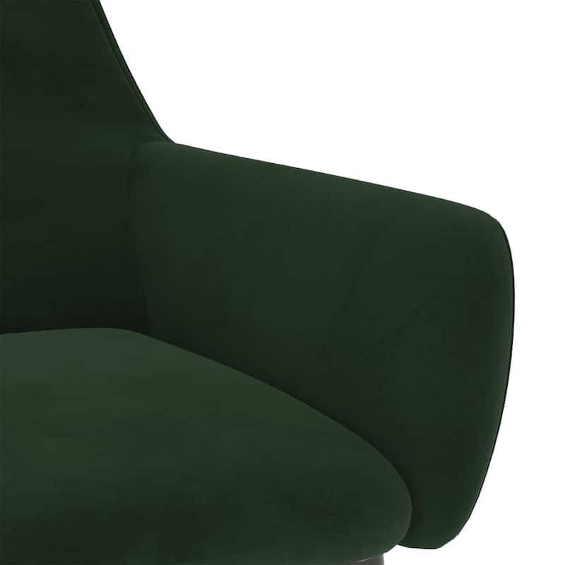 vidaXL Dining Chairs Upholstered Chair with Metal Legs for Living Room Velvet - 22" x 22" x 30.7"