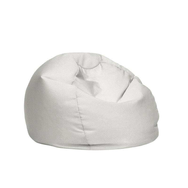 Sorra Home Valdese Boucle Outdoor Bean Bag - 30 in W x 30 in W x 20 in H
