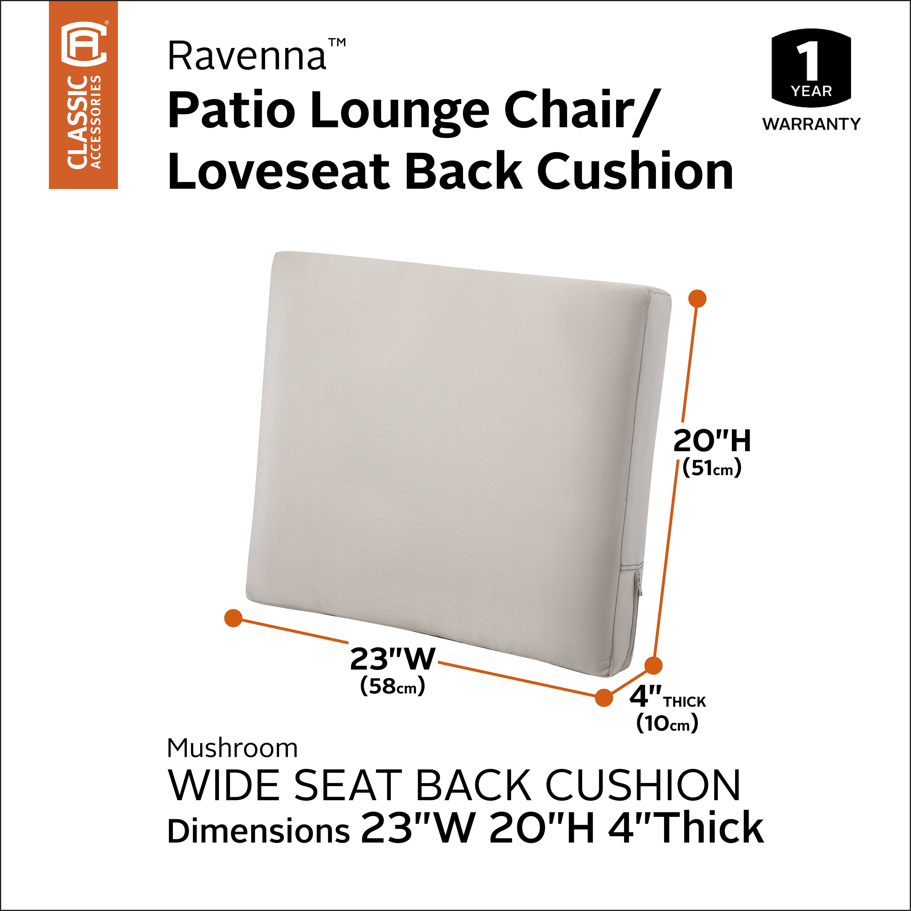 23x20 seat cushion sales